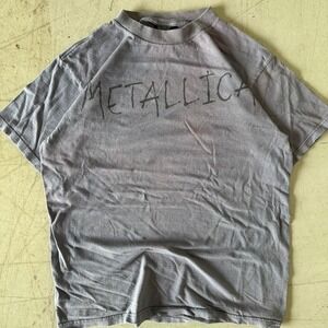 90s Metallica spellout T shirt Mens Large